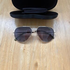 Carrera Gold Aviator Sunglasses with Black Case